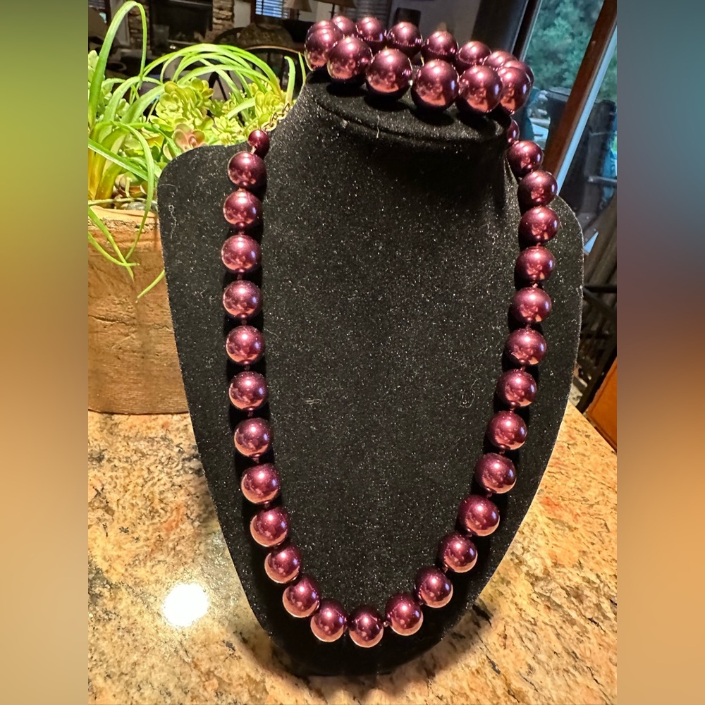 Honora cultures pearls in plum